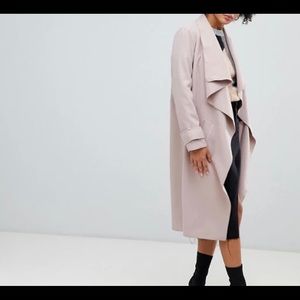 Waterfall Coat / Nude/Camel Size 6US